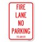 Signmission Texas Fire Lane No Parking Heavy-Gauge Aluminum Sign, 18" L, 12" H, A-1218-22825 A-1218-22825 - alternate 1